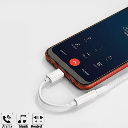Type-C Aux Dönüştürücü Aparat 3.5mm Aux Kablo OTG Samsung Xiaomi Huawei  Oppo Redmi Uyumlu Kablo