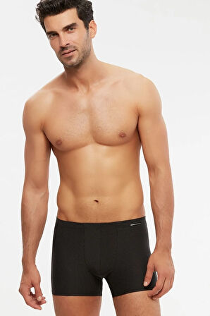 Erkek Selipek Penye Kendinden Çizgi Desenli Boxer 2 Li