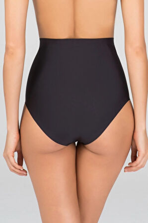 Kadın Siyah Mikro Modal Dikişsiz Yüksek Bel Külot 6 Adet