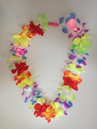 HAWAİİ KOLYE RENKLİ LED IŞIKLI