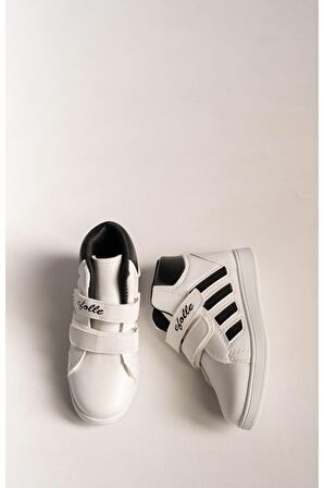 Beyaza Siyah Şeritli Cırtlı Bot