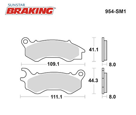 YARI METALİK ÖN FREN BALATASI / PEUGEOT / DJANGO / 150cc / ÖN  / 2015-2016-2017