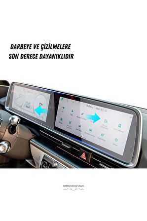 Hyundai Ioniq 6 Gösterge Panel ve Bilgi Ekran Uyumlu Nano Ekran Koruyucu