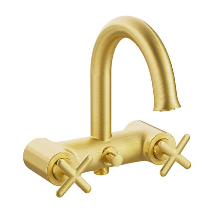 VitrA Origin Classic A4289325 Banyo Bataryası, Fırçalı Altın