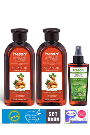 Argan Yağı Besleyici Ve Kırılma Karşıtı Bakım Şampuanı 300 Ml 2 Adet Canlandırıcı Saç Toniği