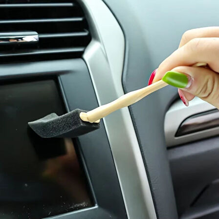 caselka® 5'li Araba Havalandırma Temizleme Fırçaları Klima Çıkışları,Toz Alma&Otomobil İçi Detaylı Mini Temizlik Aparatları