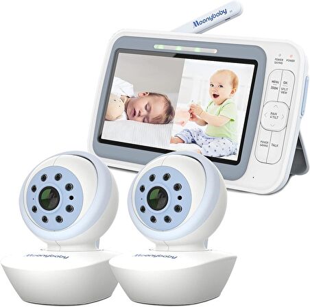 Moonybaby Wifi 2 Kameralı Bebek Kamerası Mavi