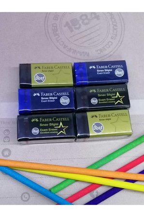 sınav silgisi 6'lı set original
