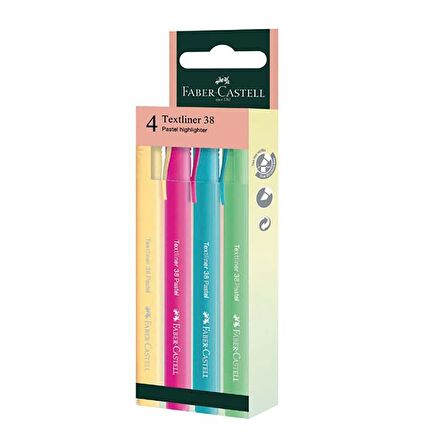 Faber Castell Fosforlu Kalem 38 Pastel 4’lü 2022