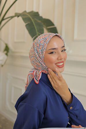 Silk Home Soft Pamuk Eşarp Pembe, Turuncu, kırmızı