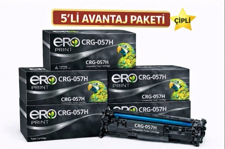 CRG-057H / Canon MF-449x Çipli Muadil Toner - 5'li Avantaj Paket