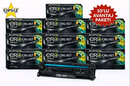 CRG-057 / Canon LBP-228x Çipsiz Muadil Toner 10'lu Avantaj Paket