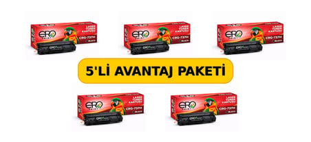 CRG737H | Canon MF-244dw Muadil Toner - 2400 Sayfalık - 5'li Avantaj Paket