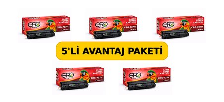 CRG737H | Canon MF-247dw Muadil Toner - 2400 Sayfalık - 5'li Avantaj Paket