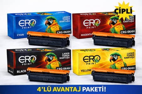 Canon CRG-064H Muadil Toner - 4 Renk set