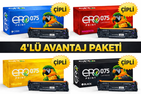 Canon i-SENSYS LBP-646Cdw Muadil Toner - 4 Renk Set Çipli