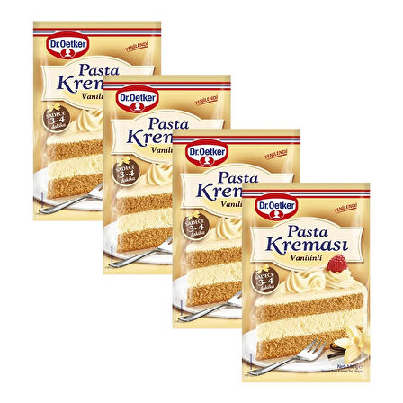 Dr. Oetker Pasta Kreması 130 gr Vanilinli x 4 Adet