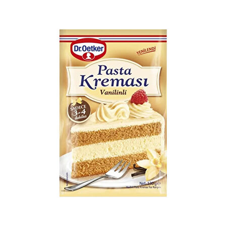 Dr. Oetker Pasta Kreması 130 gr Vanilinli x 4 Adet