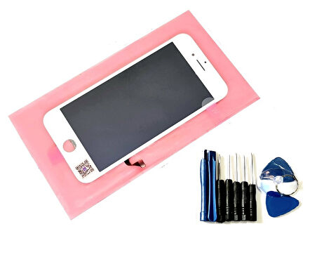 Tkgz İPhone 7 Lcd Ekran dokunmatik (LW Marka Tamir SETİ) BEYAZ
