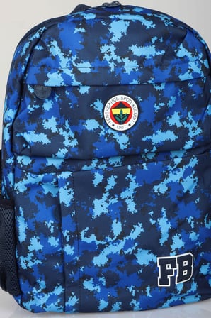 x Dekomus Lisanslı Fenerbahçe Kamuflaj Büyük Boy Lise Okul Çantası 