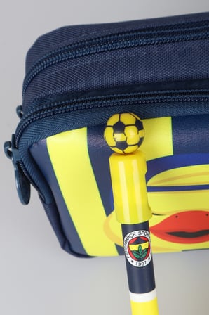x Dekomus Lisanslı Fenerbahçe Yellow Collection Kalem Çantası,Top Başlıklı Jel Kalem,Forma Tasarım Kalemtraş,Silgi Tepeli Kurşun Kalem Seti