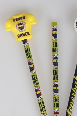 x Dekomus Lisanslı Fenerbahçe 3 Adet Kurşun Kalem Seti