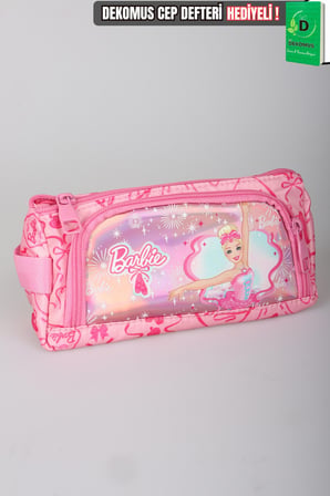 x Dekomus Lisanslı Barbie Ballerina Magic Collection Kalem Çantası