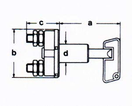 Hella Marine devre kesici IPX4 M10 Terminal Maks 12V/24V