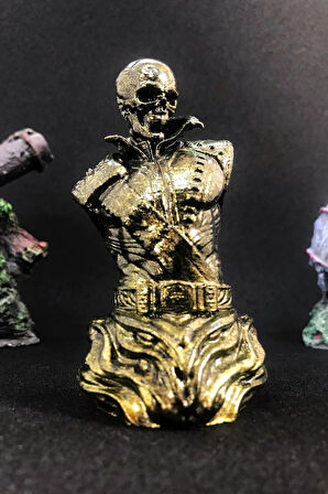 Hayalet Sürücü Ghost Rider Büst 10cm - Gold Efekt