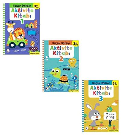 Küçük Dahiler Aktivite Seti 3 Kitap ( 3+ Yaş )