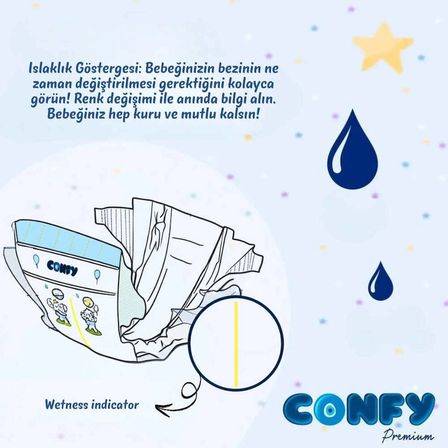 Premium 6 Numara Bebek Bezi Extralarge +15 Kg 144 Adet