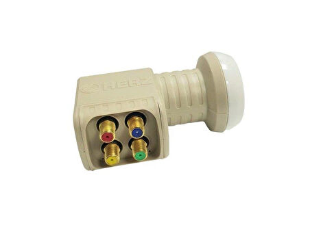 Herz 4lü Dört Çıkışlı Quad Full Hd 4k Uydu Anten Lnb Elembi