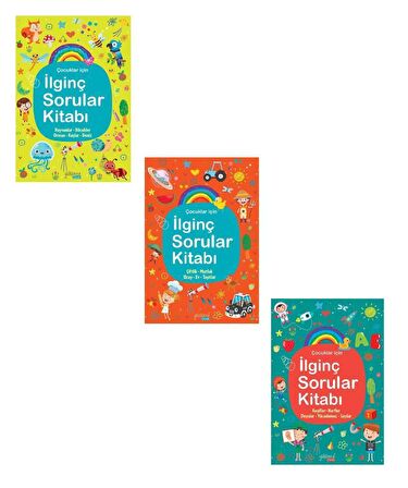 İlginç Sorular Kitabı Büyük Boy Ciltli 3 Kitap