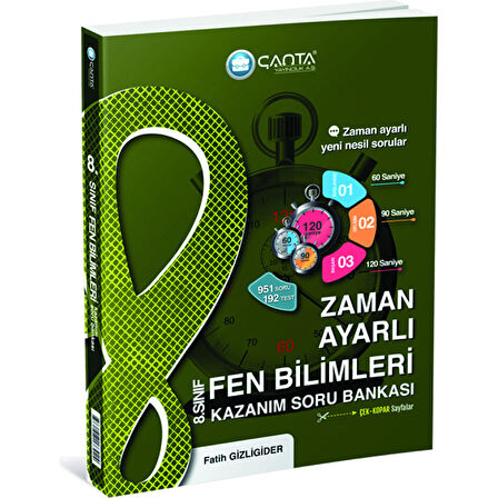Çanta Yayınları 8. Sınıf Zaman Ayarlı Türkçe + Matematik + Fen Bilimleri + Inkılap Tarihi Kazanım Soru Bankası