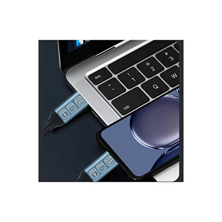 Pmr Zr-395 Type-C To Type-C Kablo 4K Görüntü Şarj Kablosu 20GBPS 100 Watt Akıllı Chip 