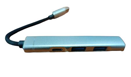 Type C 4 İn 1 Hub PD-2xUsb 3.0-3.5 mm ses girişi