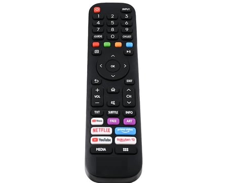 vestel ile uyumlu Model 43FV9750 Smart Vidaa Tv Kumanda-Mikrofonsuz