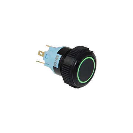 19mm Buton LEDLİ Plastik Seri KalıcılıBEYAZ - 24 VOLT