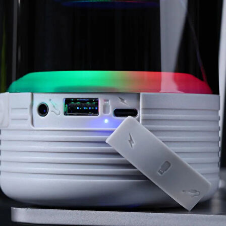 T&G 369 Taşınabilir Mini Bluetoot Hoplarlör Rgb Işıklı