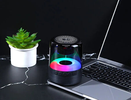 T&G 369 Taşınabilir Mini Bluetoot Hoplarlör Rgb Işıklı