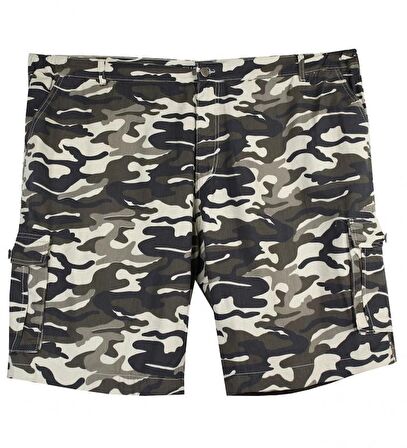 Erkek Büyük Beden Kısa Kamuflaj Şort 10XL-11XL