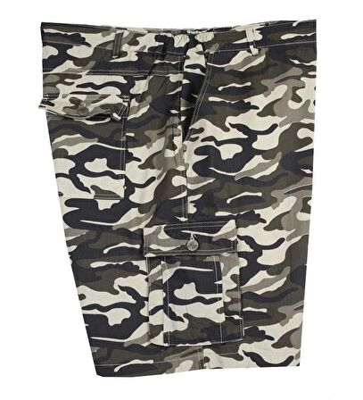 Erkek Büyük Beden Kısa Kamuflaj Şort 10XL-11XL