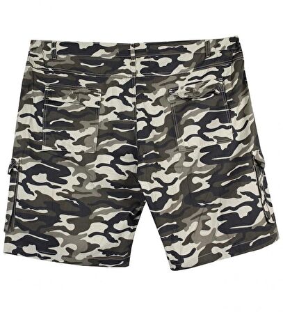 Erkek Büyük Beden Kısa Kamuflaj Şort 10XL-11XL