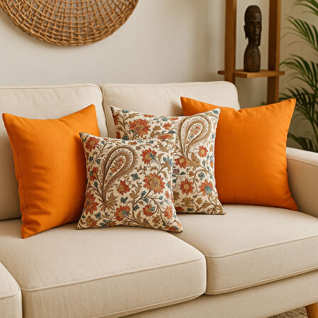 Bohem Duck Kumaş Kırlent Kılıfı 4’lü Set 🍂 Sonbaharın En Sıcak Kampanyası: 4 Al, 1 Öde!