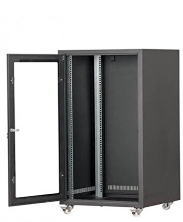 SETRACK 19'' 12U 600X800 TEKERLEKLİ RACK KABİNET