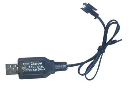 4.8 Volt  Oyuncak Pilleri İle Uyumlu Usb Şarj Aleti