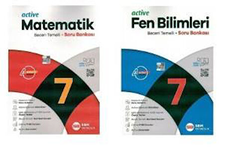 Sbm 7. Sınıf Active Matematik + Fen Bilimleri Soru Bankası (2 Kitap)