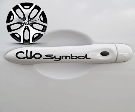 Clio Symbol Kapı Kolu Sticker 10Adet