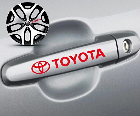 T oyota Kapı Kolu Sticker 10Adet VD4