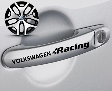 Volkswage n Racing Kapı Kolu Sticker 10Adet